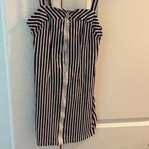 Black and White Striped Dress